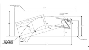 Inter-Fab City 2 Pool Slide | Right Curve | Gray | CITY2-CRG