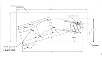 Inter-Fab City 2 Pool Slide | Right Curve | White | CITY2-CRW