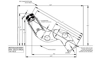 Inter-Fab X-Stream 2 Pool Slide | Right or Left Turn | Gray | XS-GR-SS