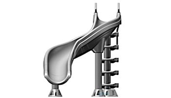 Inter-Fab X-Stream 2 Pool Slide | Right or Left Turn | Gray | XS-GR-SS