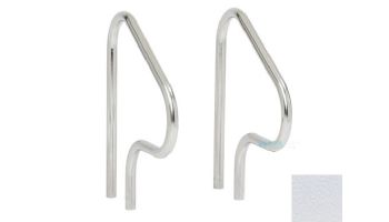 SR Smith Economy 26" Figure 4 Grab Rail | Pair | 1.90" x 0.49" Thickness | 304 Stainless Steel | with Flanges & Escutcheons | G3DE049