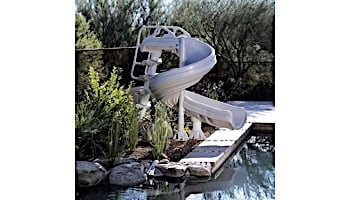 Inter-fab G-Force 2 Pool Slide | 360 Degree Turn | Summit Gray | G4C-G