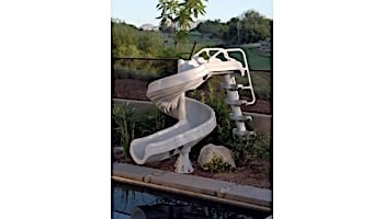 Inter-fab G-Force 2 Pool Slide | 360 Degree Turn | Summit Gray | G4C-G