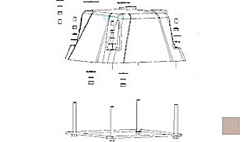 Inter-Fab Techni-Spring&trade; Fiberglass Base Only with Jig | Tan | TSBF-7