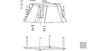Inter-Fab Techni-Spring&trade; Fiberglass Base Only with Jig | Gray | TSBF-9