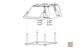SR Smith Edge Fiberglass Diving Base Only with Jig | Tan | EDGE-BASE-7