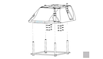 Inter-Fab Edge Fiberglass Diving Base Only with Jig | Gray | EDGE-BASE-9