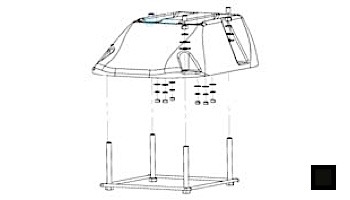 Inter-Fab Edge Fiberglass Diving Base Only with Jig | Black | EDGE-BASE-2