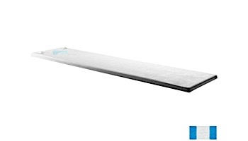 Inter-Fab Duro-Beam aquaBoard&trade; 2-Hole Diving Board 8' Blue with White Top Tread | DB8BW