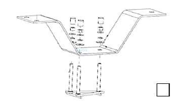 Inter-Fab 6' Duro-Spring Steel Base Only with Jig | White | DSS6