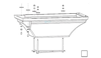 Inter-Fab 10' La Mesa Acrylic Base Only with Jig | White | LAM10