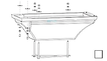 Inter-Fab 10' La Mesa Acrylic Base Only with Jig | White | LAM10