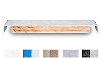 Inter-Fab Techni-Beam 2-Hole Diving Board 8' White with White Top Tread | TB8WW