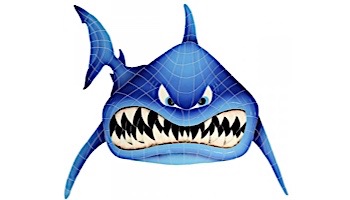 Artistry In Mosaics In Your Face Shark | 38"? x 42"? | SFABLUOL