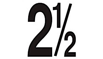 Depth Marker 4" Frost proof tile | 2 1/2 Smooth | DM41-1025