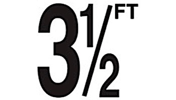 Depth Marker 4" Frost proof tile | 3 1/2 Smooth | DM41-1035