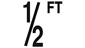 Depth Marker 5" Frost proof tile | 1/2 Ft Non-Skid | DM52-2005