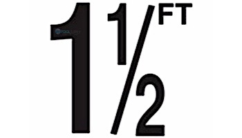 Depth Marker 5" Frost proof tile | 1 1/2 FT Smooth | DM51-2015