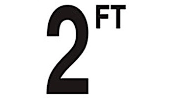 Depth Marker 5" Frost proof tile | 2 Non-Skid | DM52-1020
