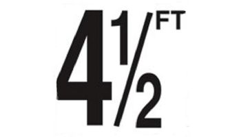 Depth Marker 5" Frost proof tile | 4 1/2 Smooth | 5DMF45