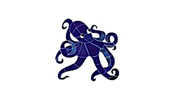 Artistry In Mosaics Octopus Mosaic | Small - 12 in x 13 in | OCTBLUOS