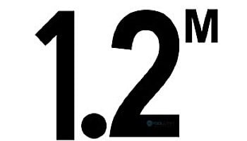 Depth Marker 4" Non-Skid 1.2M