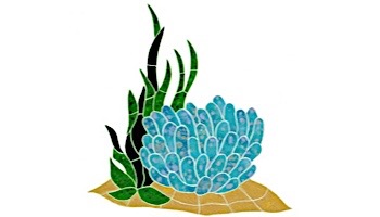 Artistry In Mosaics Reef Accent - Anemone Mosaic | 18"? x 17"? | RANBLUOM