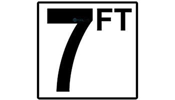 Depth Marker 4" Frost Proof Tile | 7 FT Non-Skid | DM42-2070