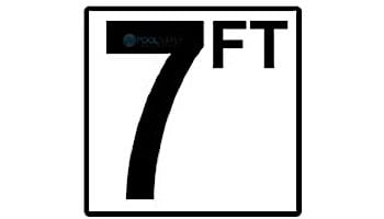 Depth Marker 4" Frost Proof Tile | 7 FT Smooth |DM41-2070