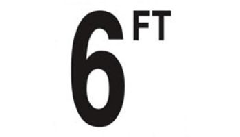 Depth Marker 4" Frost proof tile  6 FT Smooth