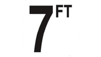 Depth Marker 4" Frost Proof Tile | 7 FT Smooth |DM41-2070