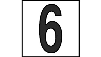 Inlays Depth Marker 6x6 Frost Proof Tile | 6 Smoth | C611060