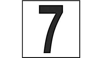 Inlays Depth Marker 6x6 Frost Proof Tile | 7 Smoth | C611070