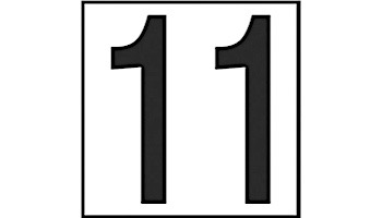 Inlays Depth Marker 6x6 Frost Proof Tile | 11 Non-Skid | C621093