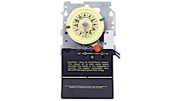 Intermatic T100M Series 24 Hour Dial Time Switch Mechanism Only with Pool Heater Protection | DPST 208-277V | T104M201