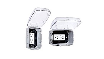 Intermatic Single Gang Weaterproof Clear Plastic Cover | 2.25" Deep | Mount Horizontal or Vertical | WP3100C