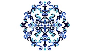 Artistry In Mosaics Masterpiece Medallion Mosaic | 42" x 42" | MMAMCOOL