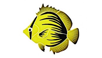 Artistry In Mosaics Spiked Butterfly Fish Mosaic | 4" x 5" | BFSYELLS
