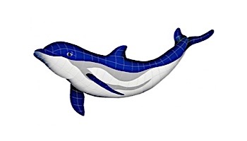 Artistry In Mosaics Bottlenose Dolphin DownWard Mosaic | 20" x 48" | BDOBLUDL