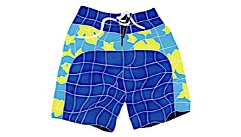 Artistry In Mosaics Board Shorts Blue Mosaic | 20" x 21" | BSHBLUOM