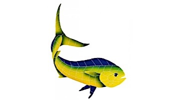 Artistry In Mosaics Cow Dolphin Mosaic | 30" x 23" | DCOYELRM
