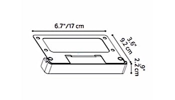 National Pool Tile 2" x 6" Solids Mud Cap | Saphire Non Skid | BG586 A4200NS