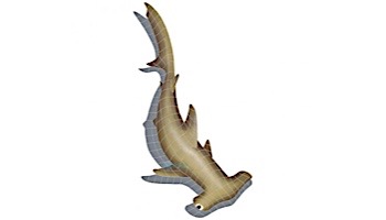 Artistry In Mosaics Hammerhead Shark with Shadow Mosaic | 62" x 31" | SHSBROOL
