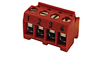Zodiac Terminal Bar Conn 4-Pin Red | 6609