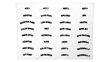 Jandy Spa Side Switch Decal Set | 5400