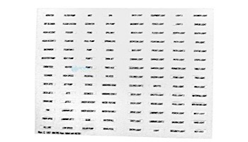 Jandy Decal Set for Auxillary Equipment  | 6781