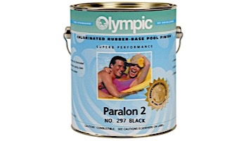 Olympic Paralon 2 Chlorinated Rubber Pool Paint | 1-Gallon | Black | 297 G 297-GL