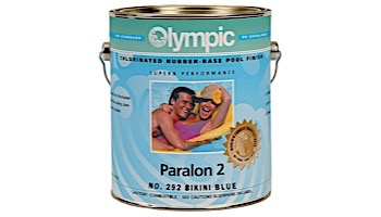 Olympic Paralon 2 Chlorinated Rubber Pool Paint | 1-Gallon | Bikini Blue | 292 G 292-GL