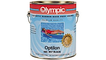Olympic Optilon Synthetic Rubber Pool Paint | 1-Gallon | Black | 857 G 857-GL