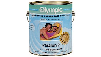 Olympic Paralon 2 Chlorinated Rubber Pool Paint | 1-Gallon | Blue Mist | 294 G 294-GL